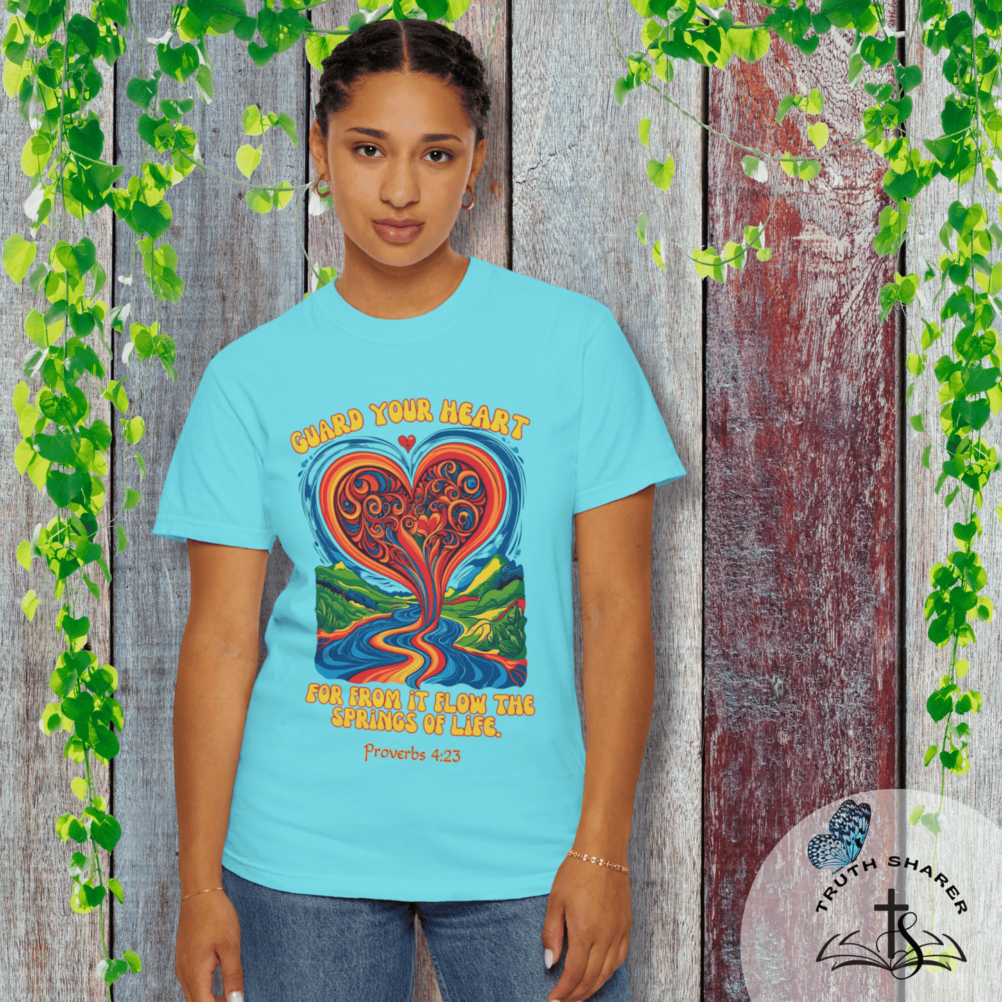 Guard Your Heart Comfort Colors T-Shirt — Proverbs 4:23 Inspirational Christian Tee
