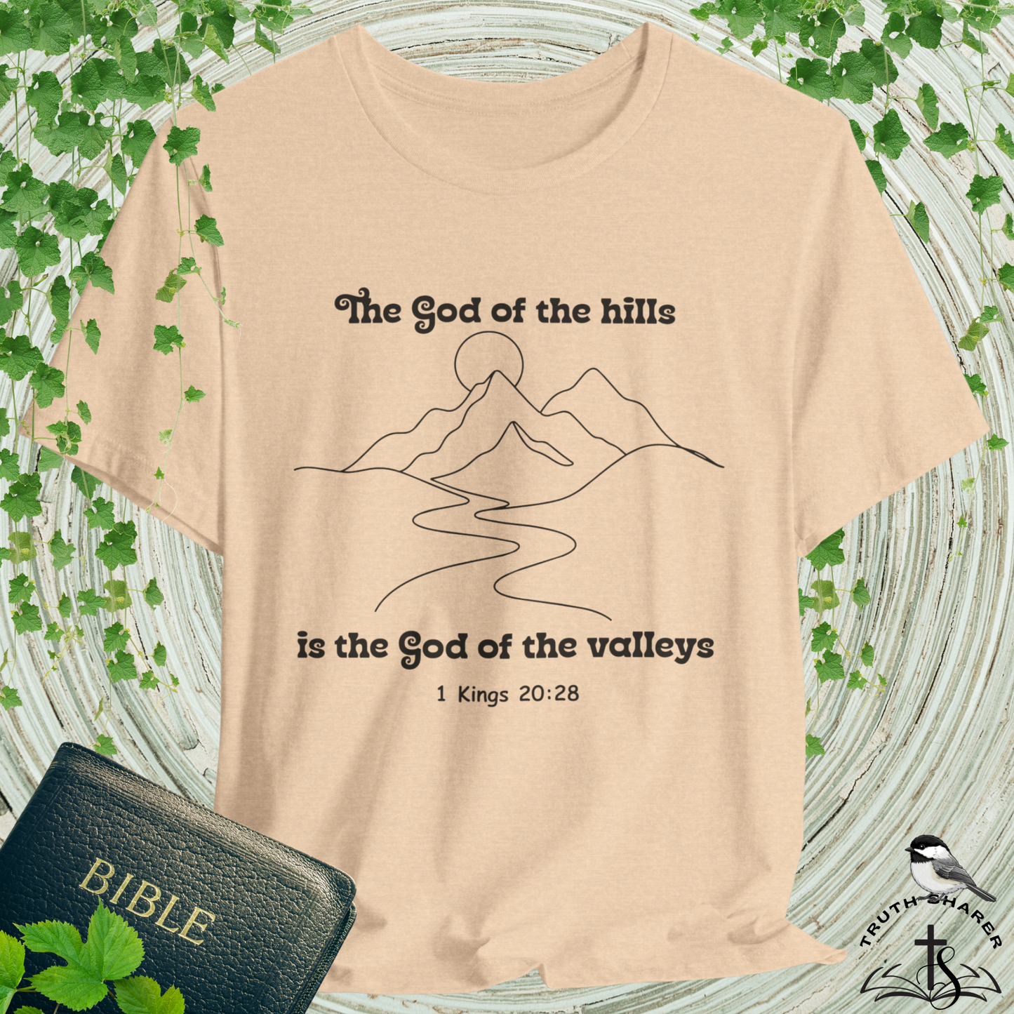 God of the Hills Bella Canvas T-Shirt | 1 Kings 20:28 Minimalist Tee