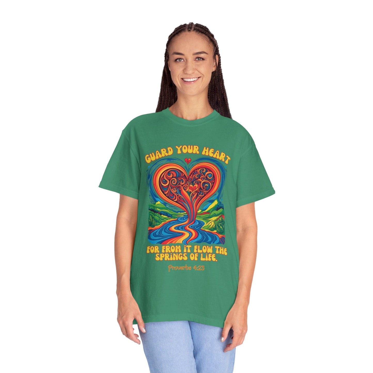 Guard Your Heart Comfort Colors T-Shirt — Proverbs 4:23 Inspirational Christian Tee
