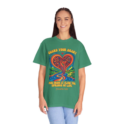 Guard Your Heart Comfort Colors T-Shirt — Proverbs 4:23 Inspirational Christian Tee