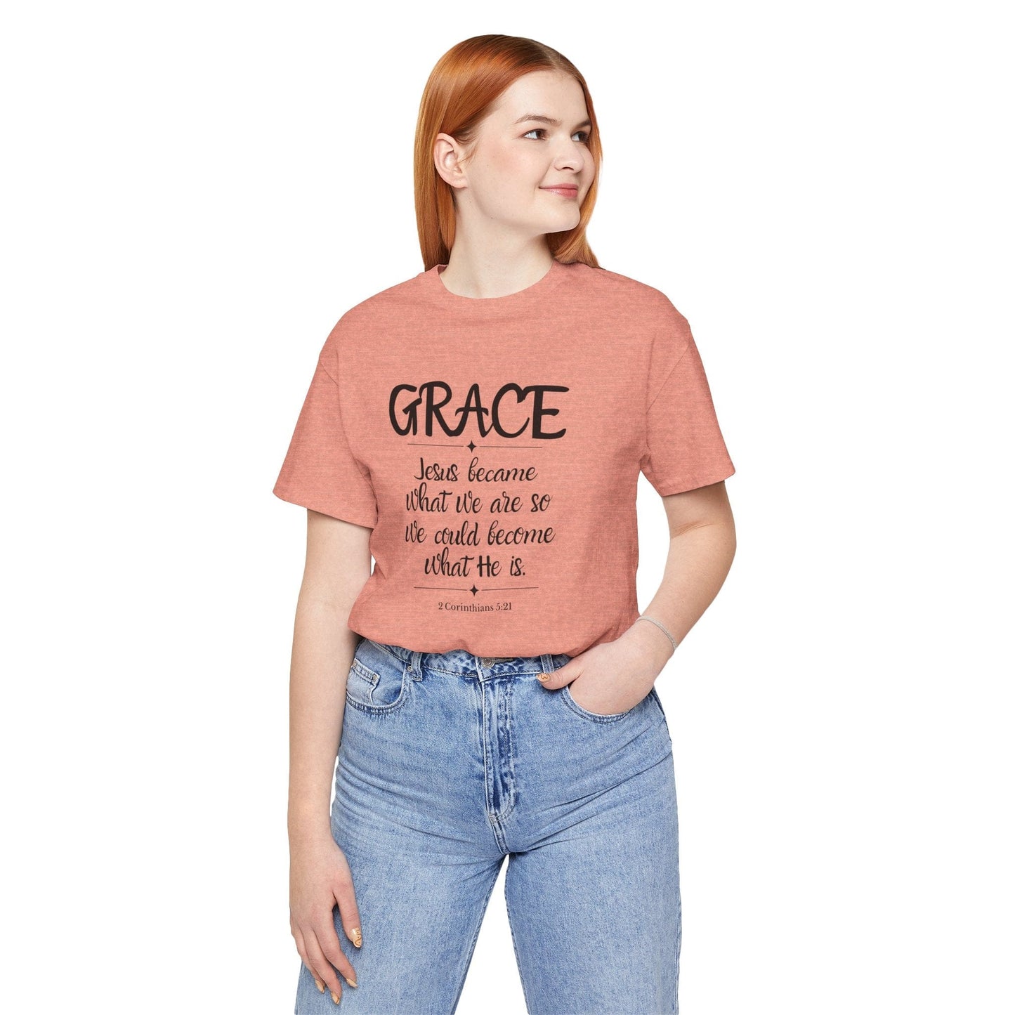 Grace T-Shirt |  GRACE – 2 Corinthians 5:21 Christian Tee