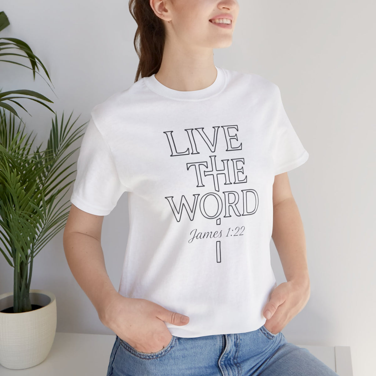 Live the Word Bella Canvas T-Shirt | James 1:22 Quiet Strength Edition