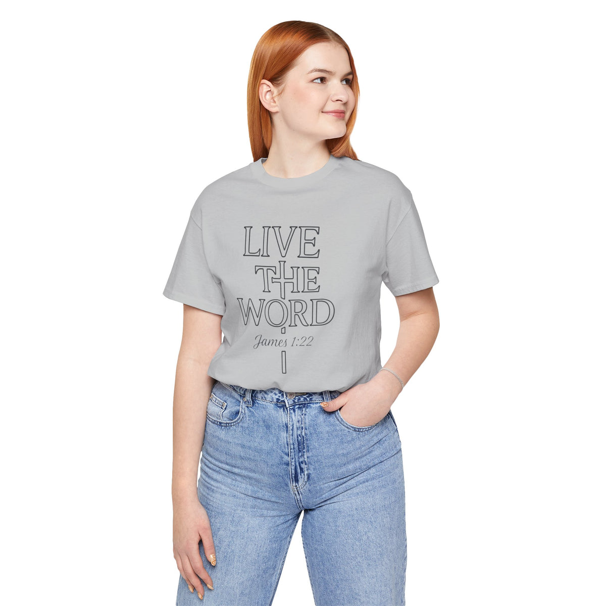 Live the Word Bella Canvas T-Shirt | James 1:22 Quiet Strength Edition