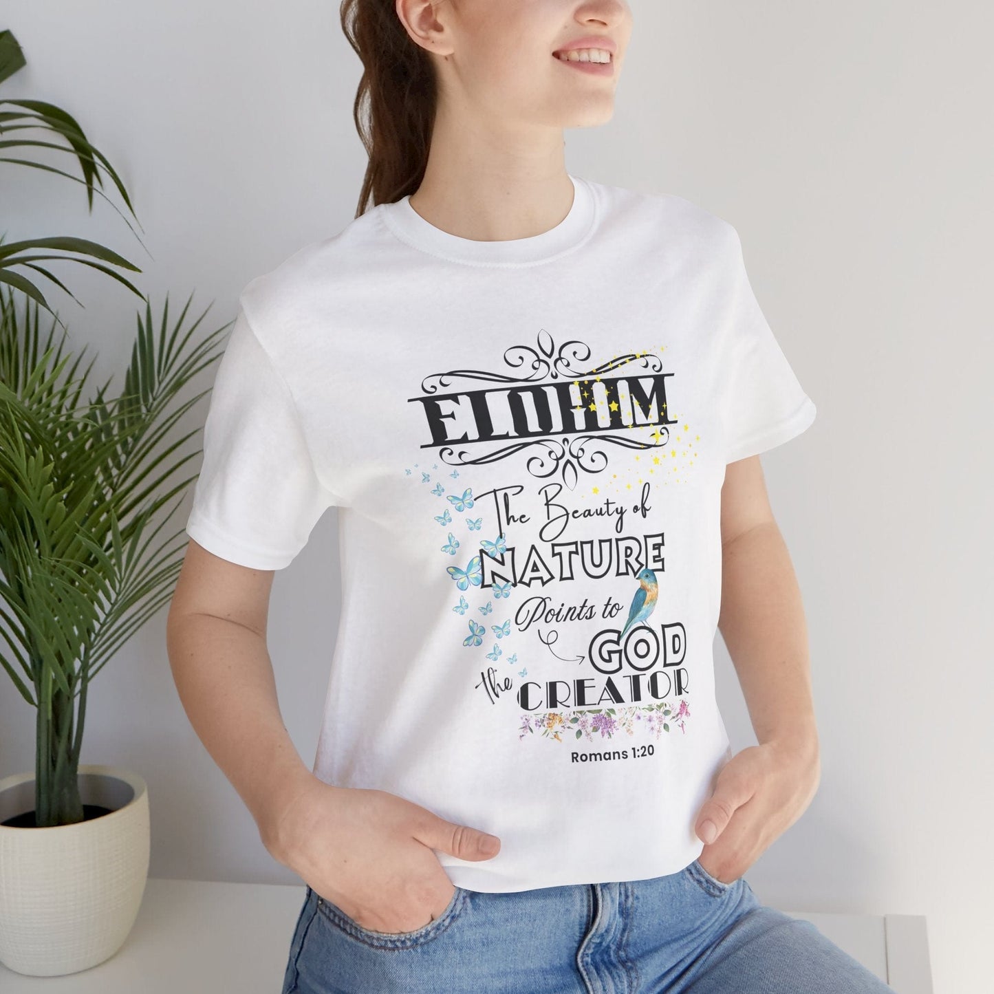 ELOHIM – Creator God T-Shirt | Romans 1:20 Inspired Christian Tee