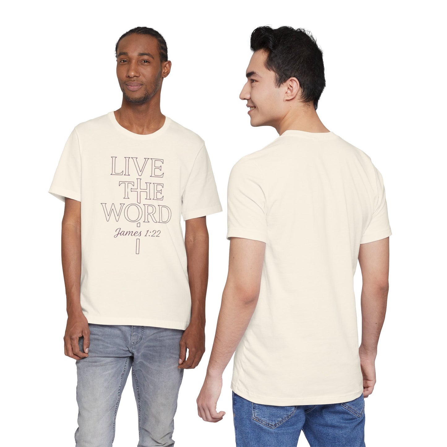 Live the Word Bella Canvas T-Shirt | James 1:22 Quiet Strength Edition