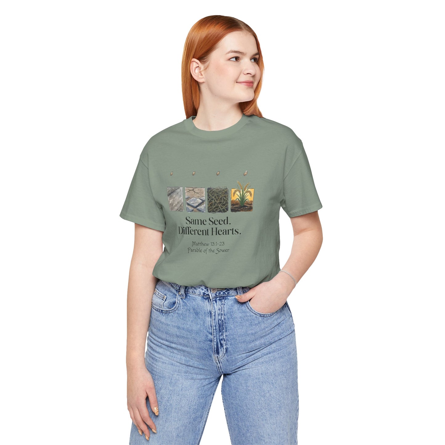 Parable of the Sower Bella Canvas T-Shirt | Matthew 13:1–23 Scripture Art Tee