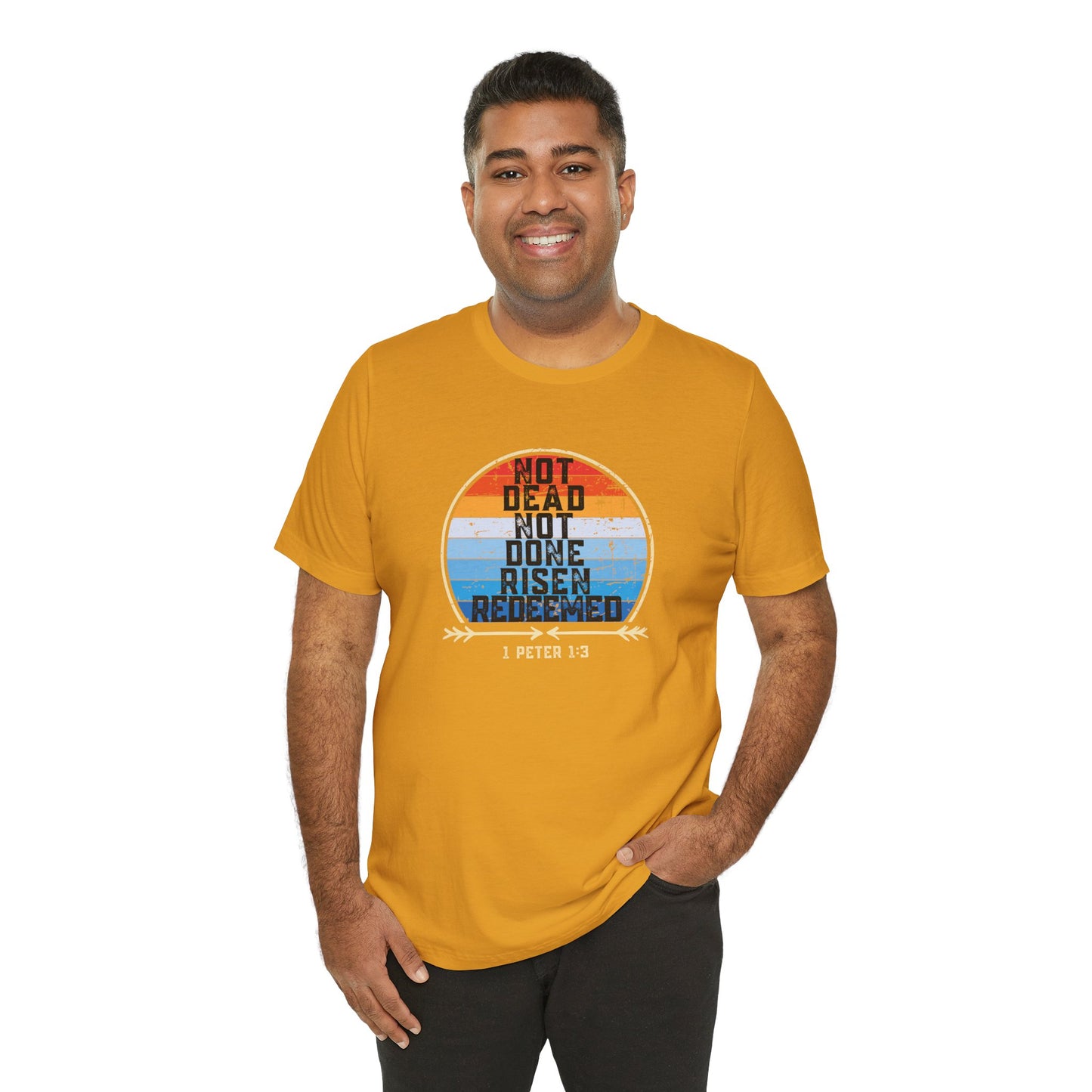 Risen & Redeemed Bella Canvas Vintage T-Shirt | 1 Peter Unisex Christian Tee