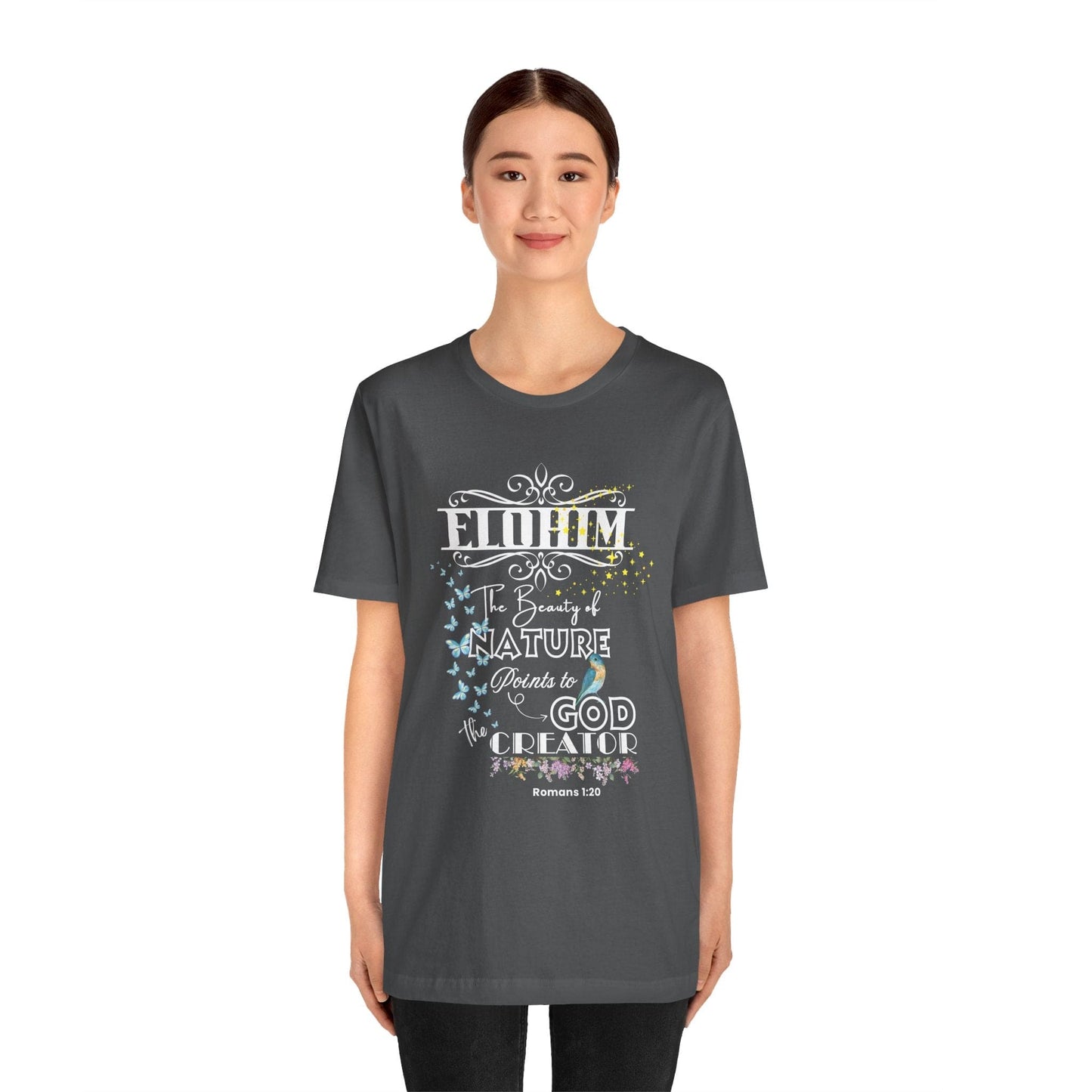 ELOHIM – Creator God T-Shirt | Romans 1:20 Inspired Christian Tee