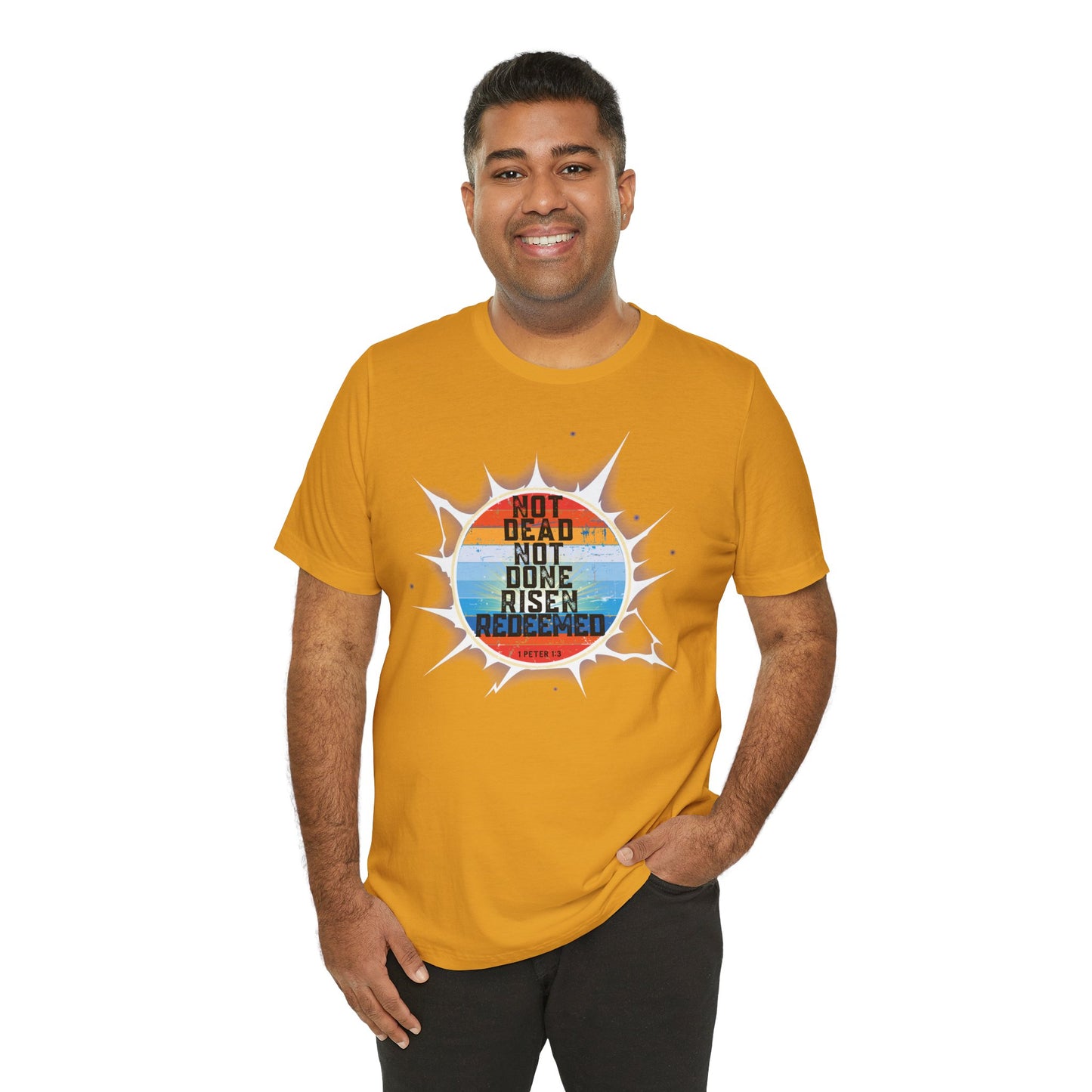 Risen & Redeemed Bella Canvas Vintage T-Shirt | 1 Peter Unisex Christian Tee