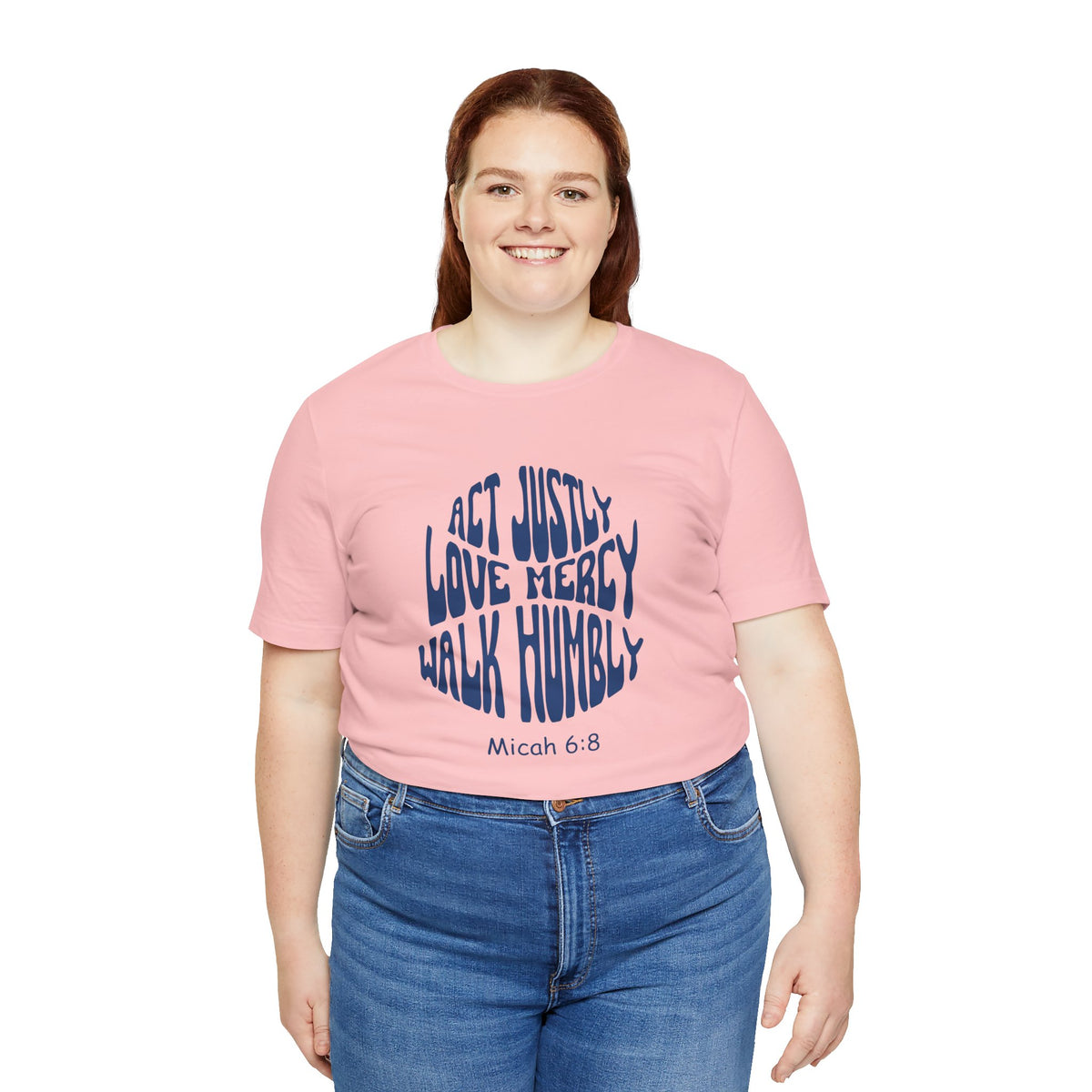 The Micah Code Bella Canvas T-Shirt | Micah 6:8 Scripture Art Tee