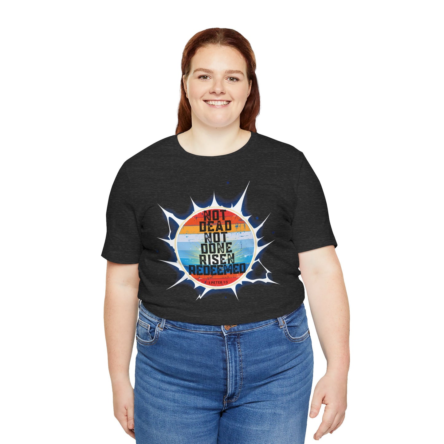 Risen & Redeemed Bella Canvas Vintage T-Shirt | 1 Peter Unisex Christian Tee