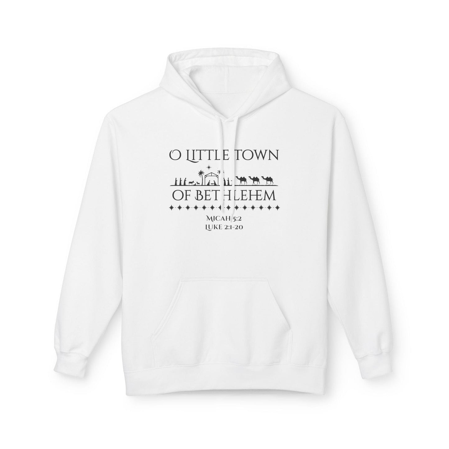 Bethlehem Nativity Hoodie | Christian Christmas Hoodie | Micah 5:2 & Luke 2:1–20 | Truth Sharer Faith Wea