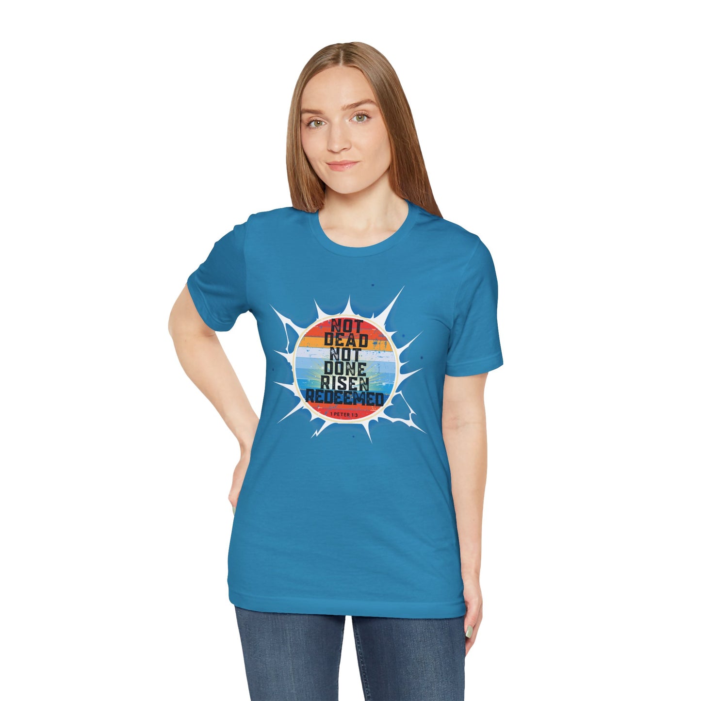 Risen & Redeemed Bella Canvas Vintage T-Shirt | 1 Peter Unisex Christian Tee