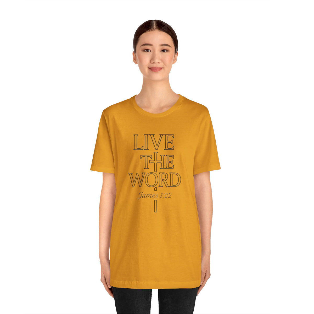 Live the Word Bella Canvas T-Shirt | James 1:22 Quiet Strength Edition