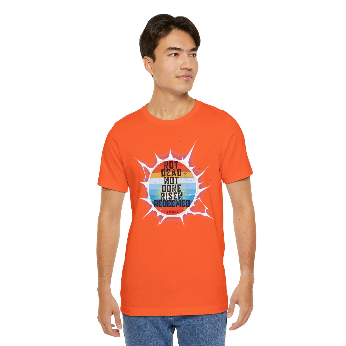 Risen & Redeemed Bella Canvas Vintage T-Shirt | 1 Peter Unisex Christian Tee
