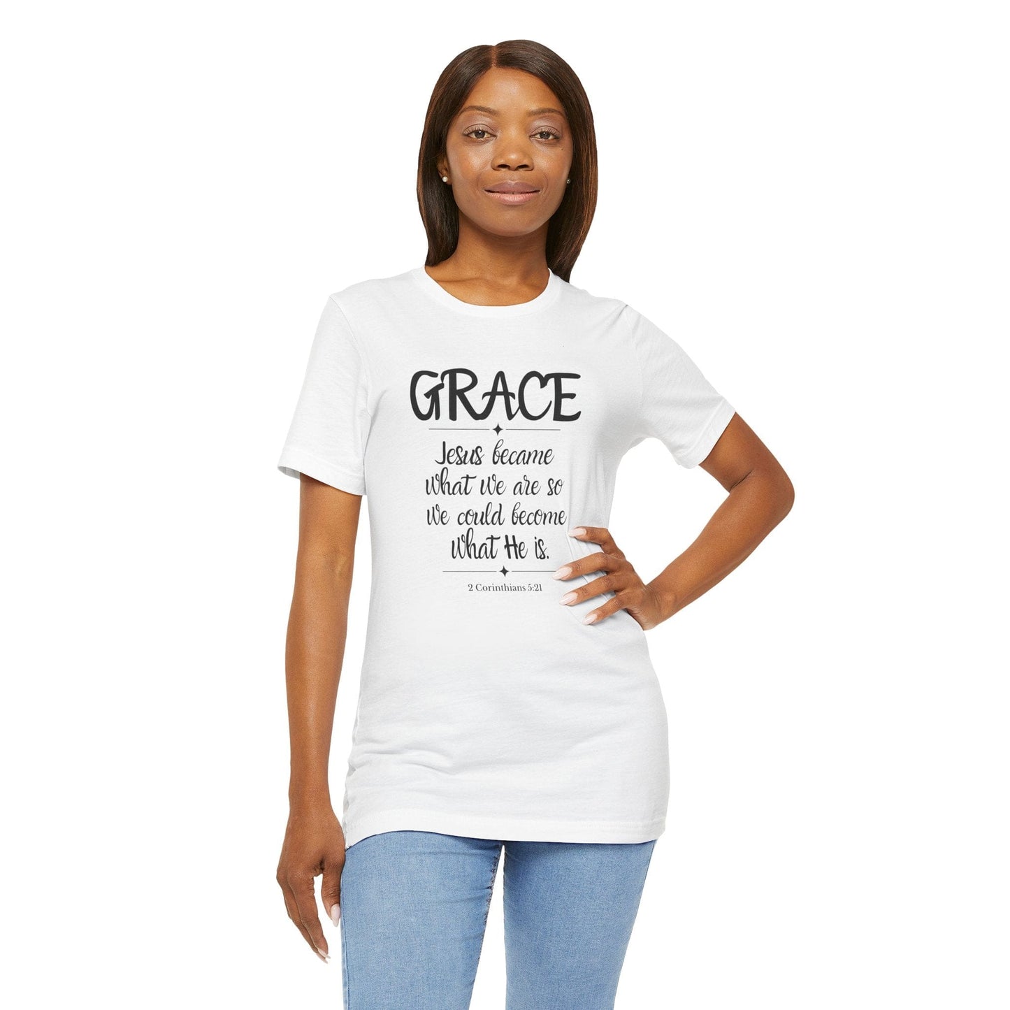 Grace T-Shirt |  GRACE – 2 Corinthians 5:21 Christian Tee