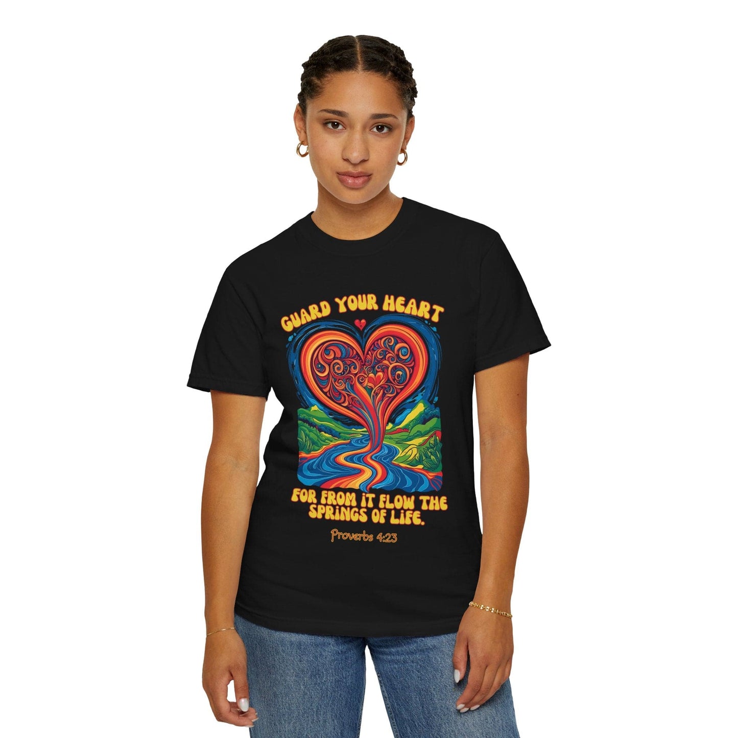 Guard Your Heart Comfort Colors T-Shirt — Proverbs 4:23 Inspirational Christian Tee