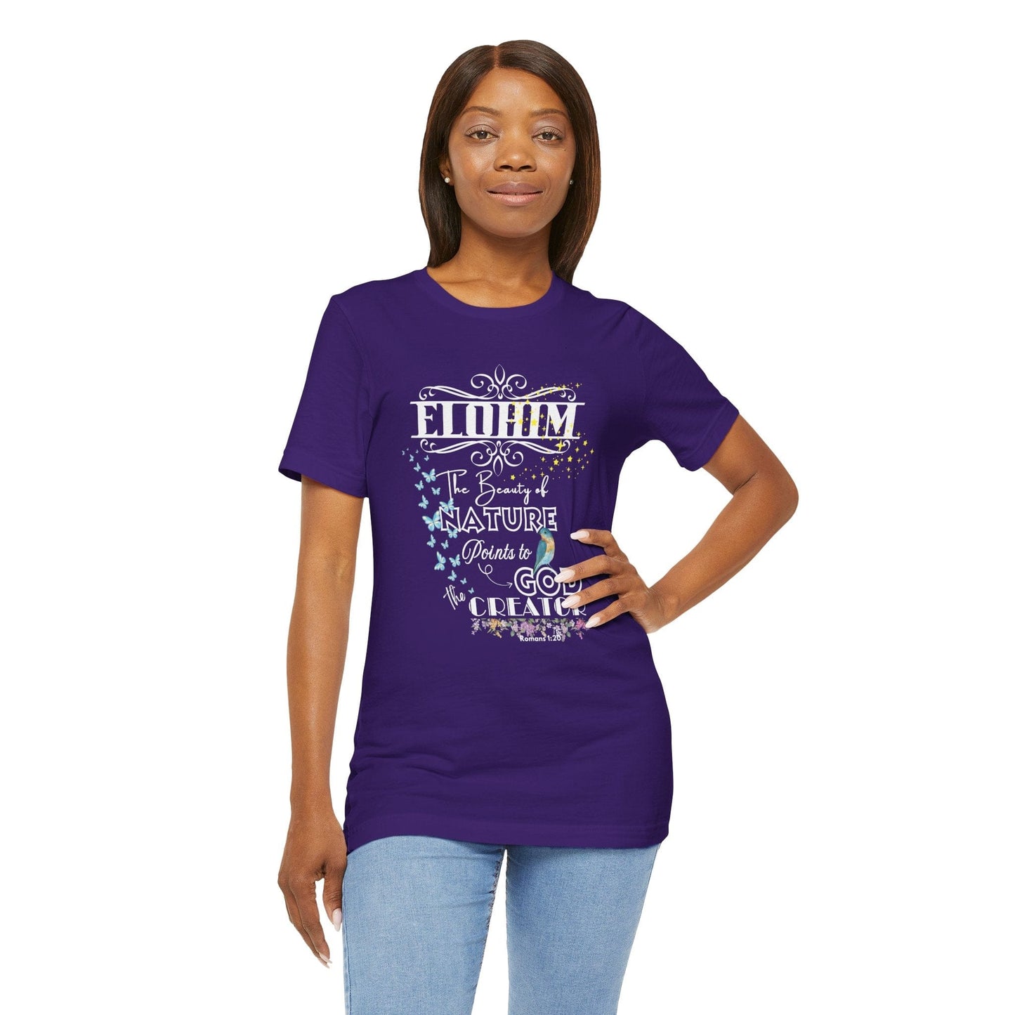 ELOHIM – Creator God T-Shirt | Romans 1:20 Inspired Christian Tee