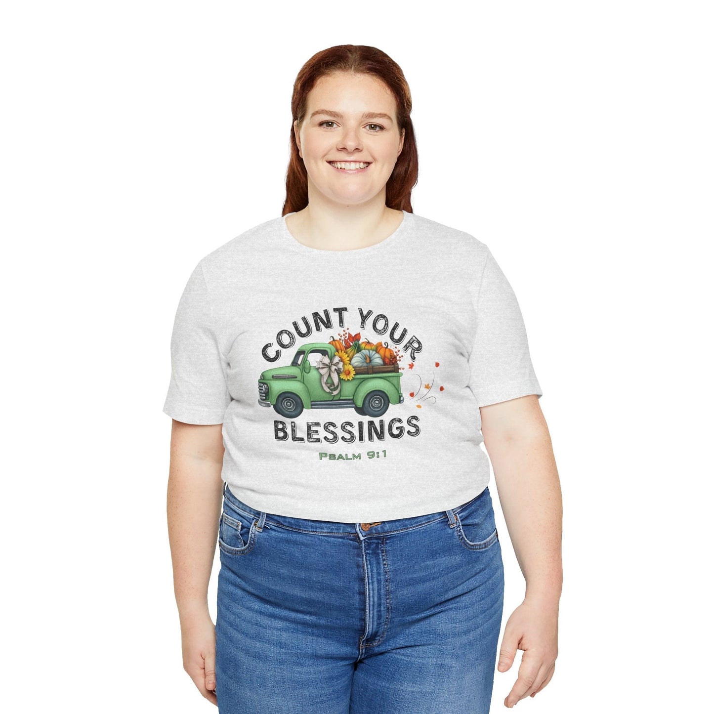 Count Your Blessings | Christian Vintage Fall T-Shirt Inspired by Psalm 9:1