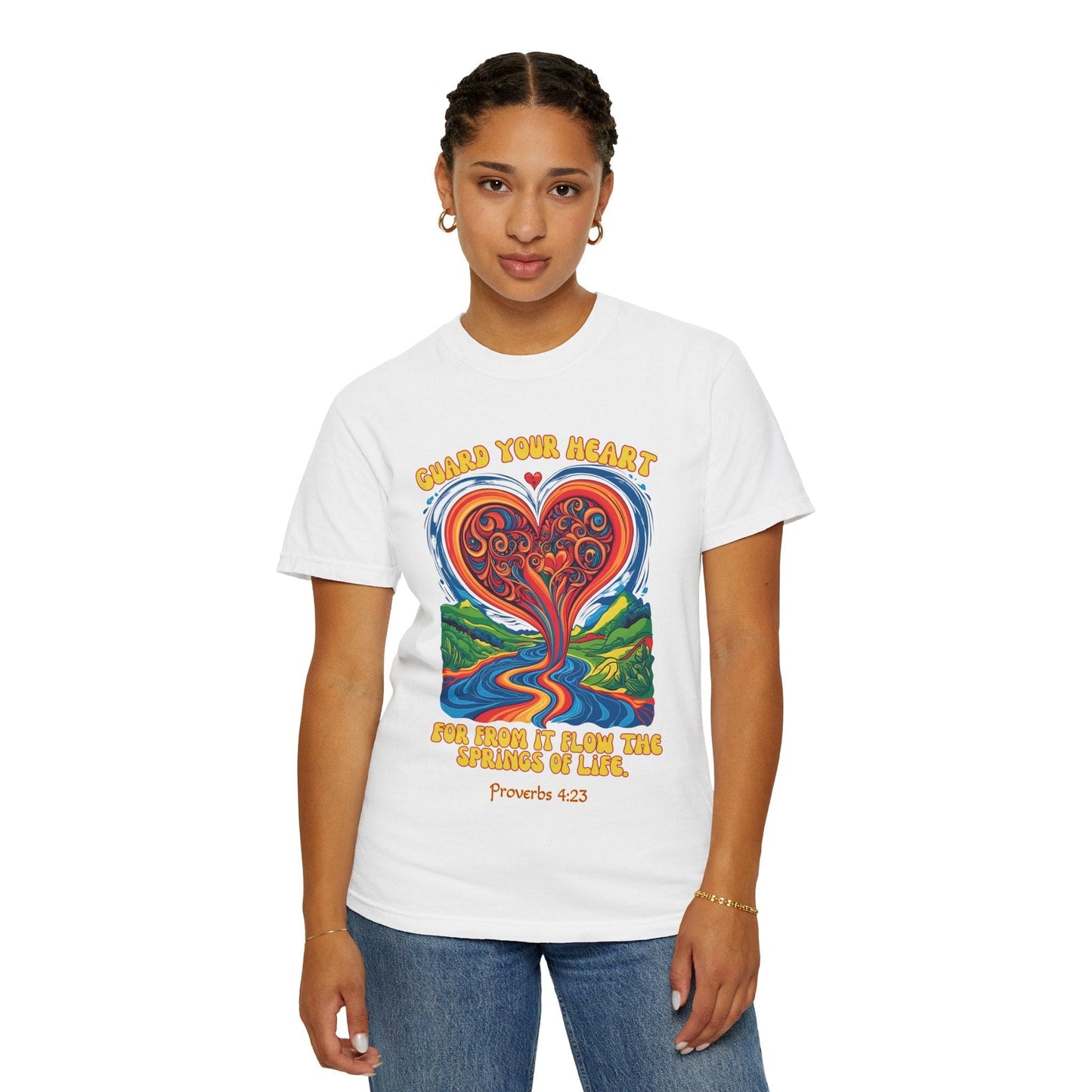 Guard Your Heart Comfort Colors T-Shirt — Proverbs 4:23 Inspirational Christian Tee